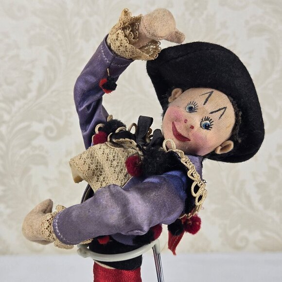 Vintage Klumpe Flamenco Dancer Doll Handmade 1950's Numbered Comes With Stand - Picture 2 of 16